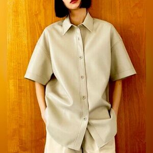 Aritzia’s BABATON Frances Button Up Vegan Leather